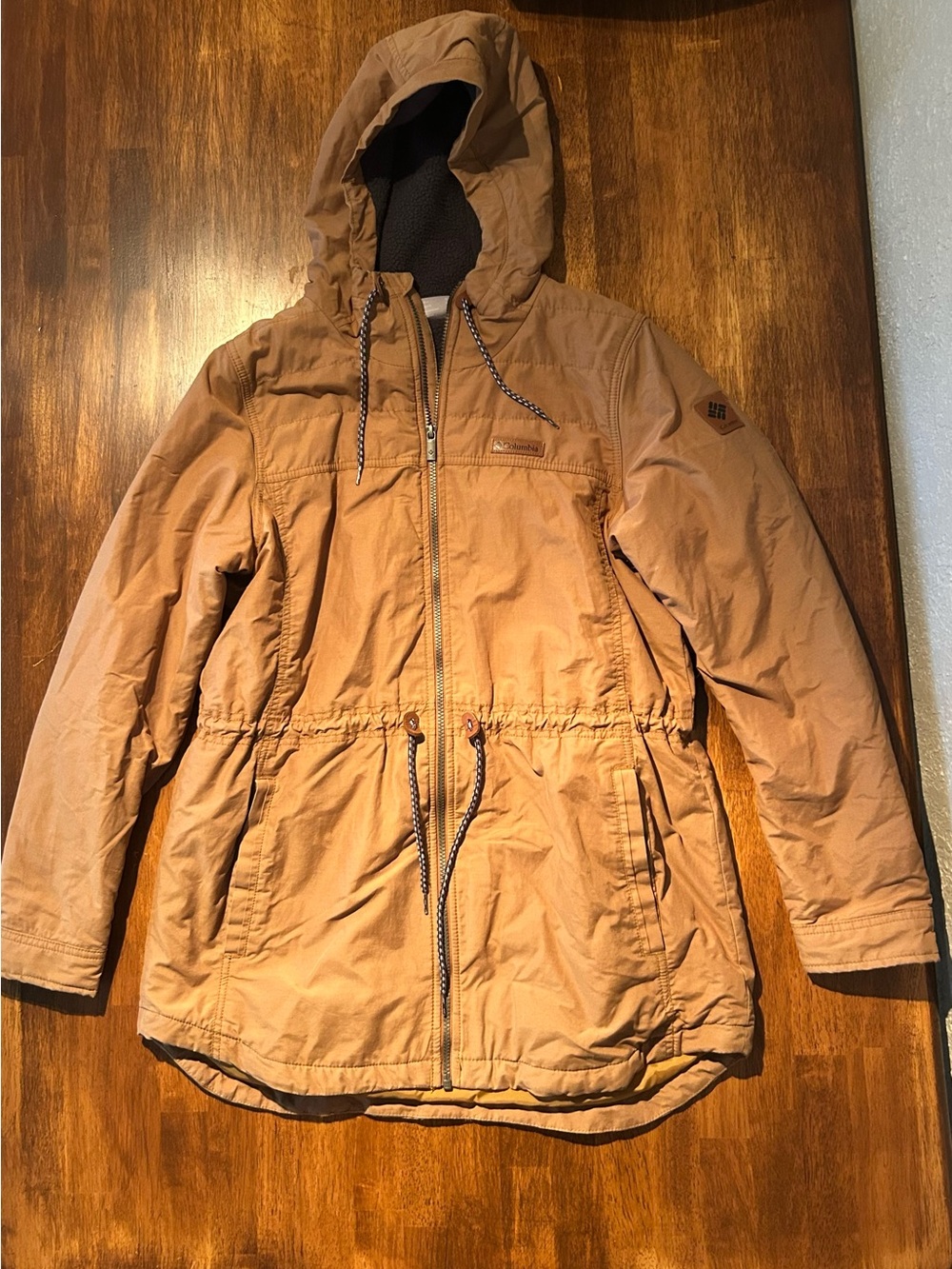 Columbia Brown Hooded Field Jacket